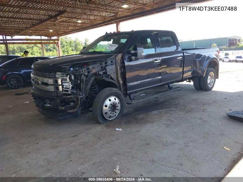 2019 Ford F-450 Limited VIN: 1FT8W4DT3KEE07488 Lot: 39655406