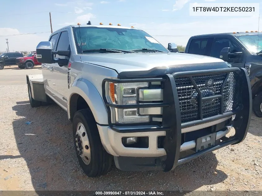 2019 Ford F-450 Platinum VIN: 1FT8W4DT2KEC50231 Lot: 39990847