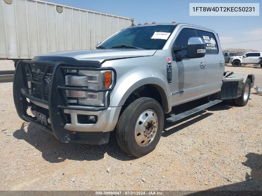 2019 Ford F-450 Platinum VIN: 1FT8W4DT2KEC50231 Lot: 39990847