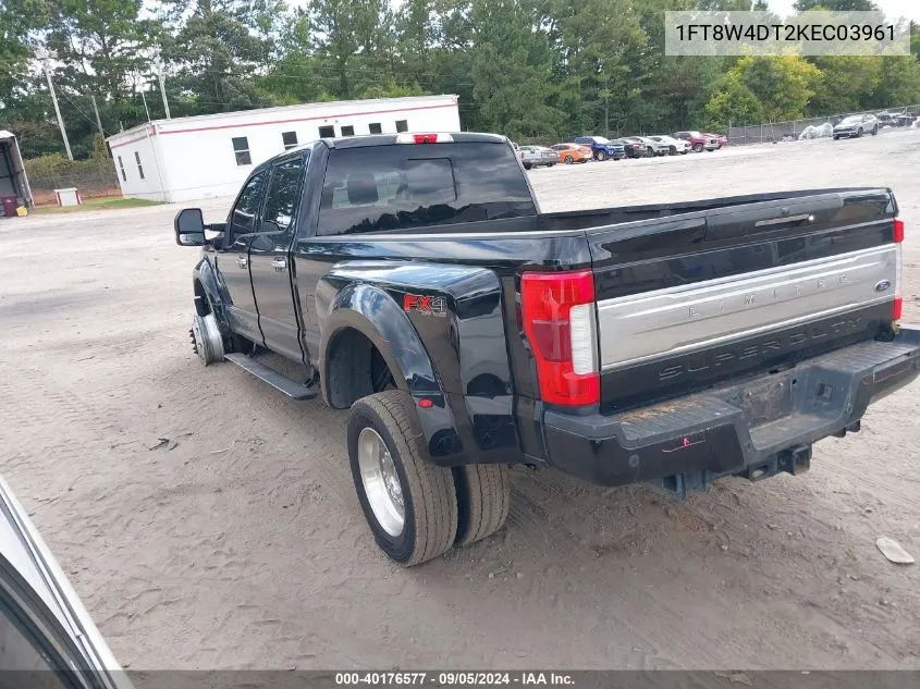 2019 Ford F-450 Limited VIN: 1FT8W4DT2KEC03961 Lot: 40176577