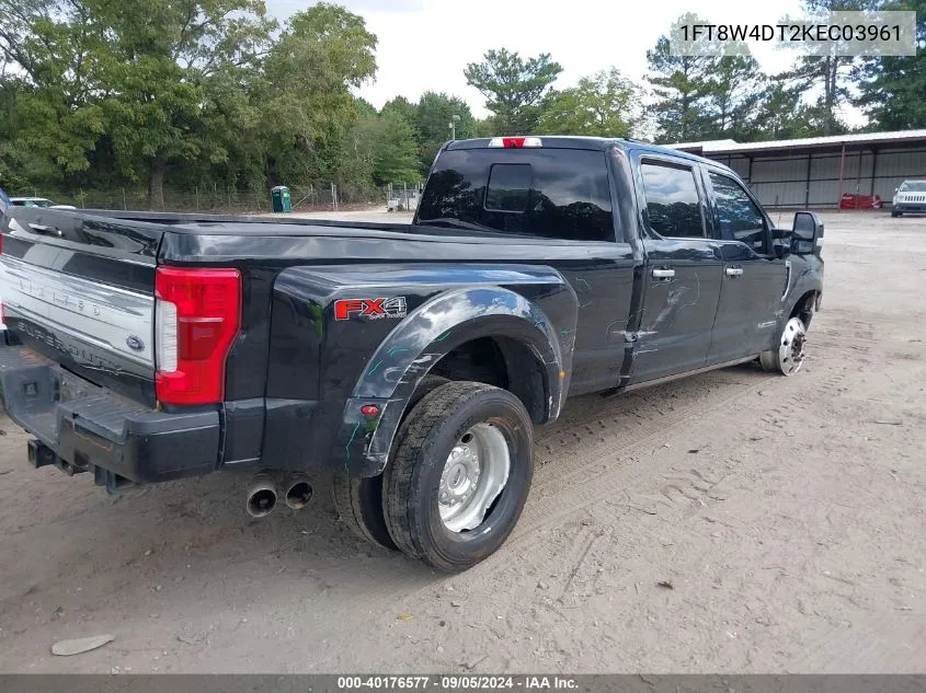 2019 Ford F-450 Limited VIN: 1FT8W4DT2KEC03961 Lot: 40176577