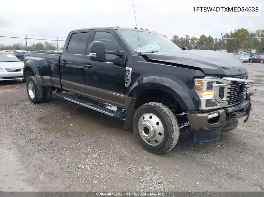 2021 Ford F-450 King Ranch VIN: 1FT8W4DTXMED34638 Lot: 40875252