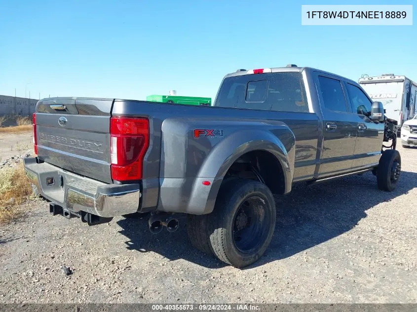 2022 Ford F-450 Lariat VIN: 1FT8W4DT4NEE18889 Lot: 40355573