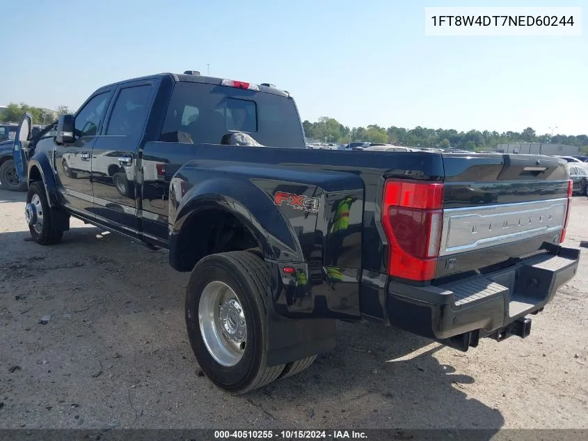 2022 Ford F-450 Limited VIN: 1FT8W4DT7NED60244 Lot: 40510255