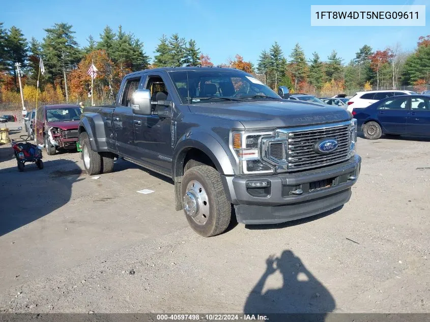 2022 Ford F-450 Platinum VIN: 1FT8W4DT5NEG09611 Lot: 40597498