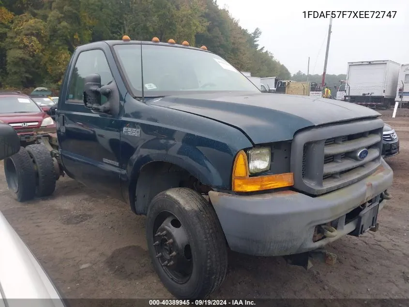 1999 Ford F-550 Lariat/Xl/Xlt VIN: 1FDAF57F7XEE72747 Lot: 40389945