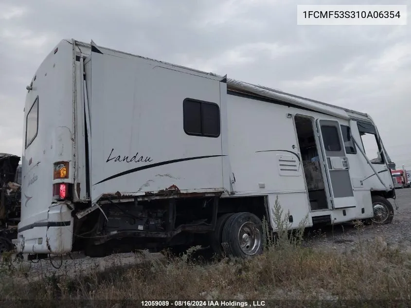 2001 Ford F550 Super Duty Stripped Chass VIN: 1FCMF53S310A06354 Lot: 12059089