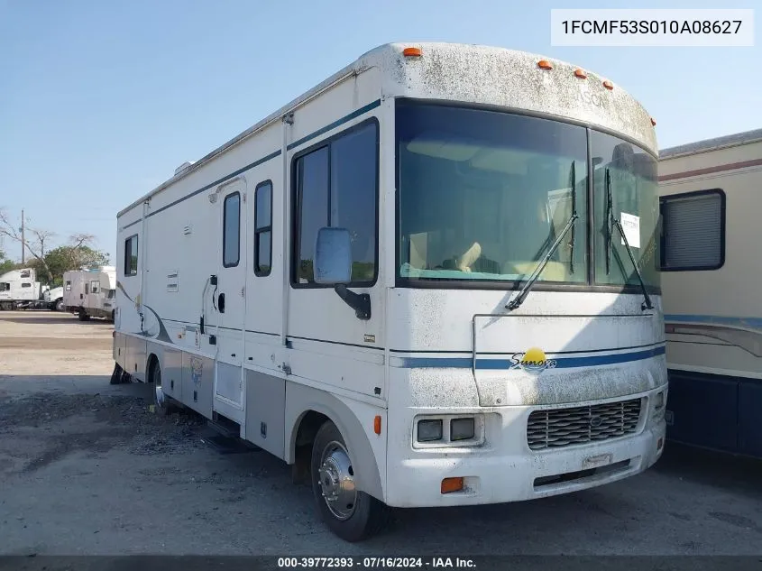 2001 Ford F550 Super Duty Stripped Chass VIN: 1FCMF53S010A08627 Lot: 39772393