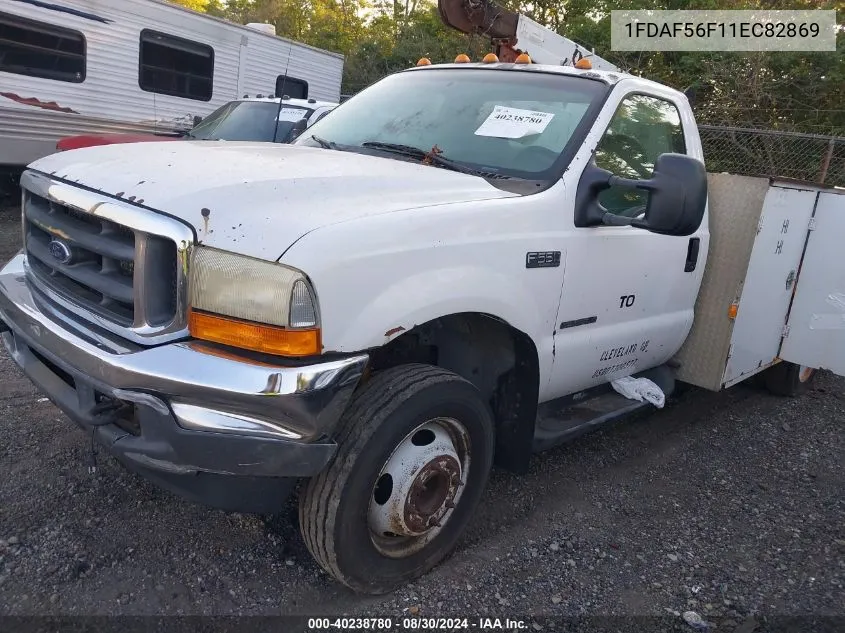 2001 Ford F-550 Xl/Xlt VIN: 1FDAF56F11EC82869 Lot: 40238780