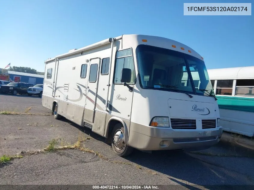 2002 Ford F550 Super Duty Stripped Chass VIN: 1FCMF53S120A02174 Lot: 40472214