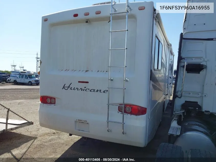 2006 Hurricane Motor Home VIN: 1F6NF53Y960A16955 Lot: 40113405