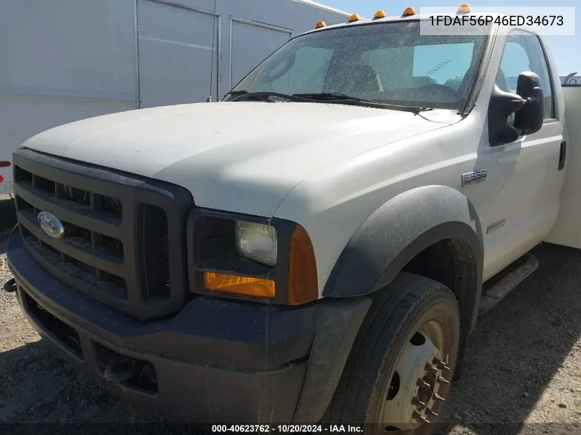 2006 Ford F550 Super Duty VIN: 1FDAF56P46ED34673 Lot: 40623762