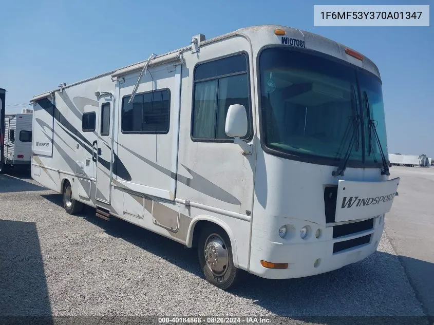 2007 Ford F550 Super Duty Stripped Chass VIN: 1F6MF53Y370A01347 Lot: 40184868