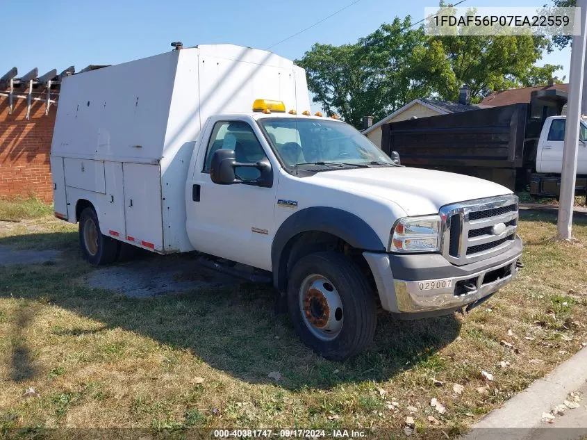 1FDAF56P07EA22559 2007 Ford F550 Super Duty