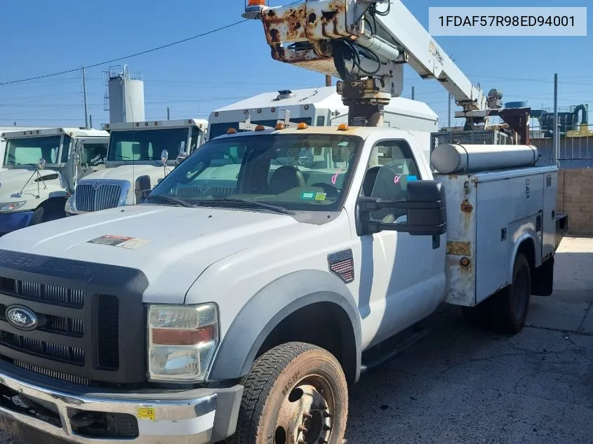 2008 Ford F-550 Chassis Xl/Xlt VIN: 1FDAF57R98ED94001 Lot: 40733498