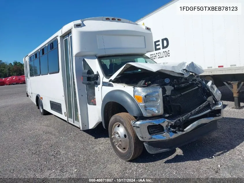 2011 Ford F550 Super Duty VIN: 1FDGF5GTXBEB78123 Lot: 40571807