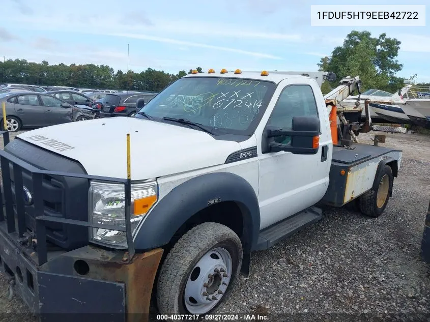 2014 Ford F550 Super Duty VIN: 1FDUF5HT9EEB42722 Lot: 40377217