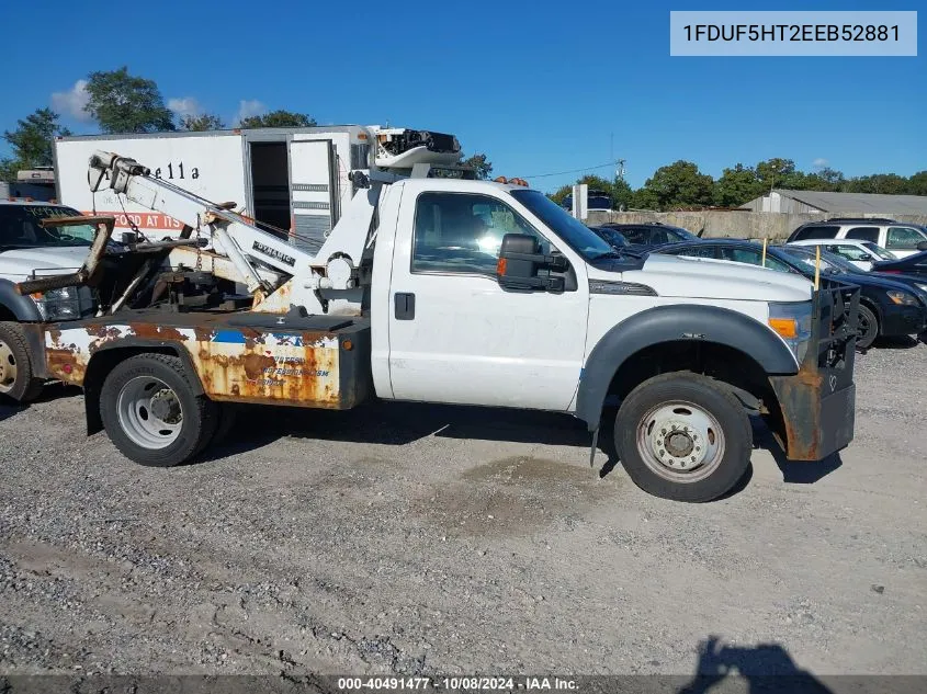 2014 Ford F550 Super Duty VIN: 1FDUF5HT2EEB52881 Lot: 40491477