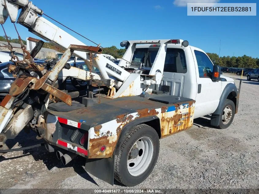 2014 Ford F550 Super Duty VIN: 1FDUF5HT2EEB52881 Lot: 40491477