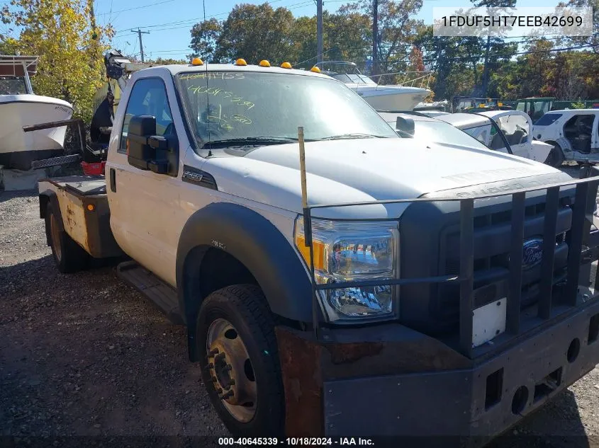 2014 Ford F-550 Chassis Xl VIN: 1FDUF5HT7EEB42699 Lot: 40645339