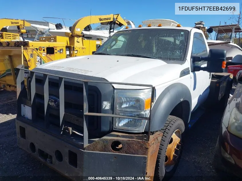 2014 Ford F-550 Chassis Xl VIN: 1FDUF5HT7EEB42699 Lot: 40645339