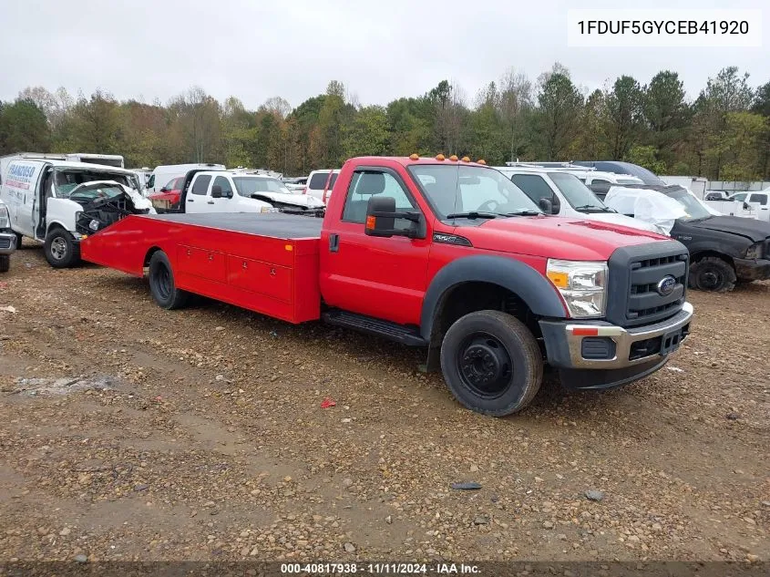 2014 Ford F550 Xl/Xlt VIN: 1FDUF5GYCEB41920 Lot: 40817938