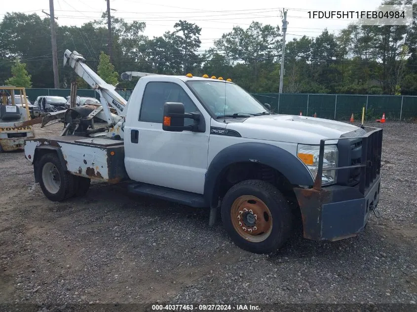 2015 Ford F550 Super Duty VIN: 1FDUF5HT1FEB04984 Lot: 40377463