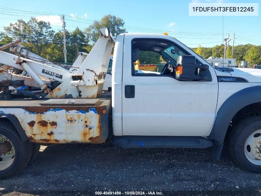 2015 Ford F-550 Chassis Xl VIN: 1FDUF5HT3FEB12245 Lot: 40491498