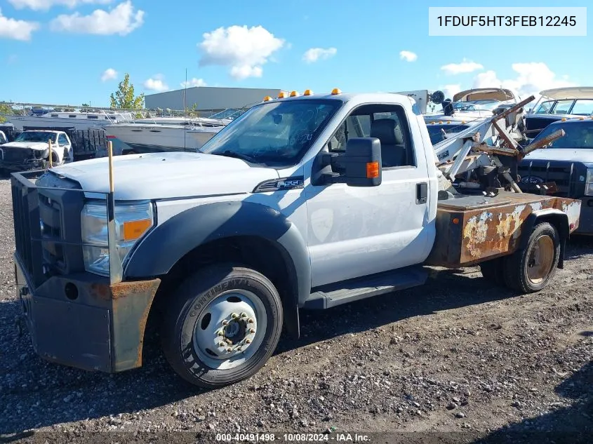 2015 Ford F-550 Chassis Xl VIN: 1FDUF5HT3FEB12245 Lot: 40491498