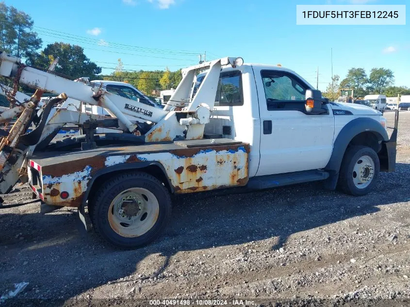 2015 Ford F-550 Chassis Xl VIN: 1FDUF5HT3FEB12245 Lot: 40491498