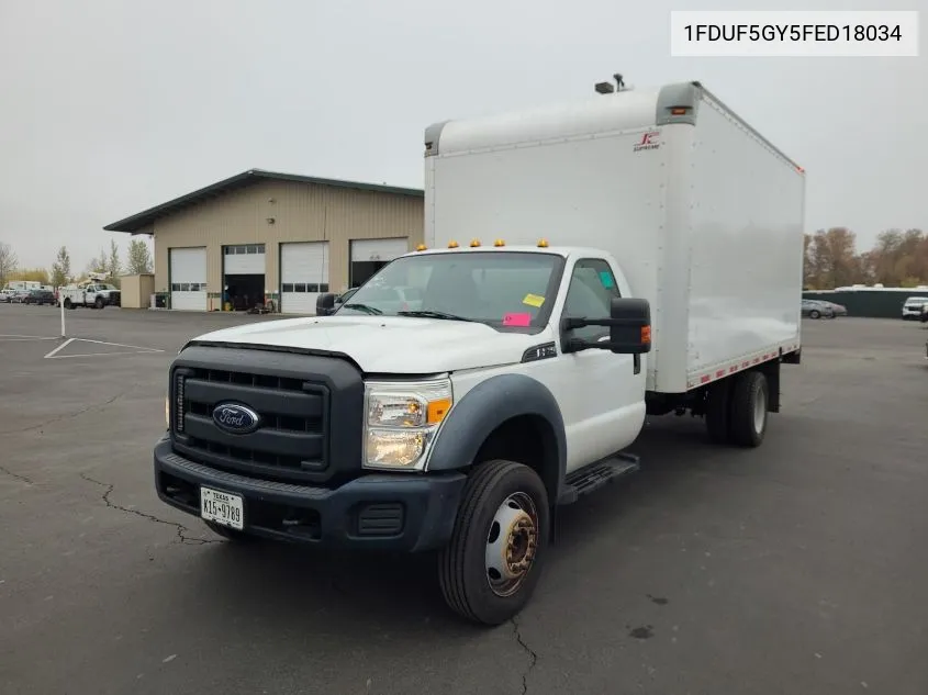 2015 Ford F550 Super Duty VIN: 1FDUF5GY5FED18034 Lot: 40731316