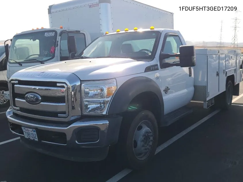 2016 Ford F550 Super Duty VIN: 1FDUF5HT3GED17209 Lot: 40878529