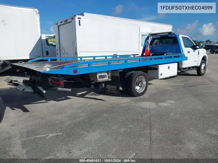 2017 Ford F-550 Chassis Xlt VIN: 1FDUF5GTXHEC04599 Lot: 40481631