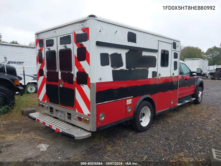 2017 Ford F-550 Chassis Xlt VIN: 1FD0X5HT8HEB80992 Lot: 40535064