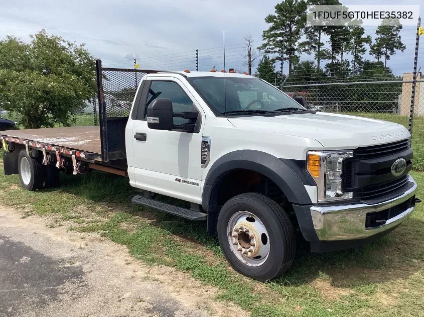 2017 Ford F-550 Chassis Xl VIN: 1FDUF5GT0HEE35382 Lot: 40535804