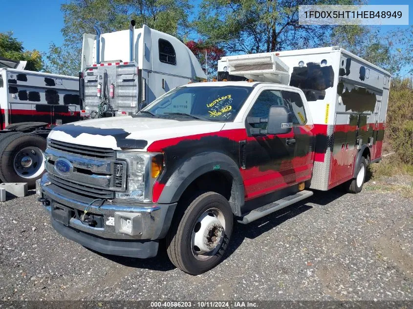 2017 Ford F-550 Chassis Xlt VIN: 1FD0X5HT1HEB48949 Lot: 40586203