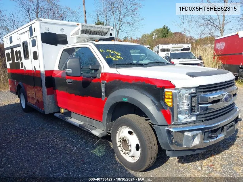 2017 Ford F-550 Chassis Xlt VIN: 1FD0X5HT8HEB62315 Lot: 40735427