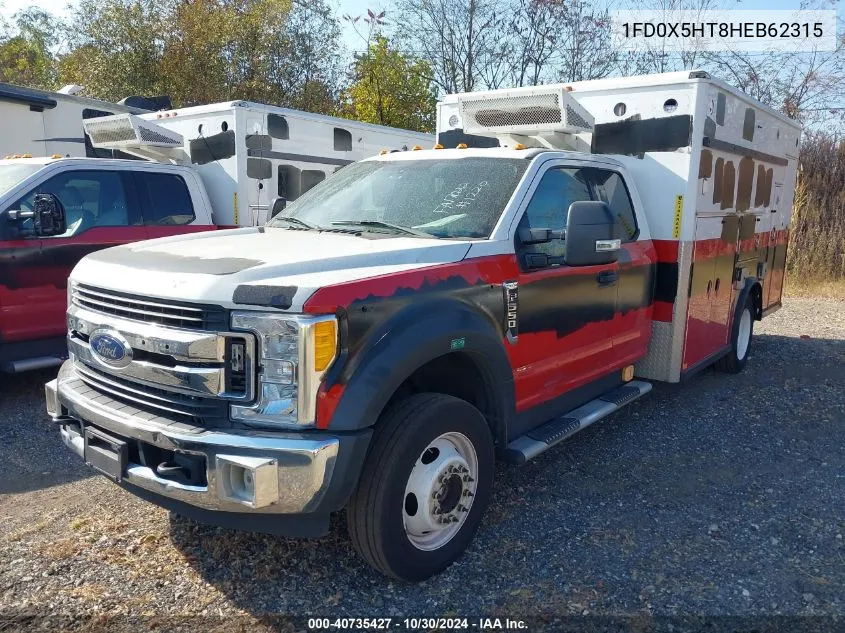 2017 Ford F-550 Chassis Xlt VIN: 1FD0X5HT8HEB62315 Lot: 40735427