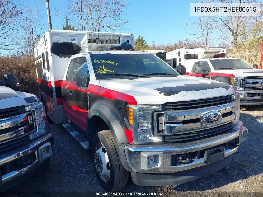 2017 Ford F-550 Chassis Xlt VIN: 1FD0X5HT2HEF00615 Lot: 40819403