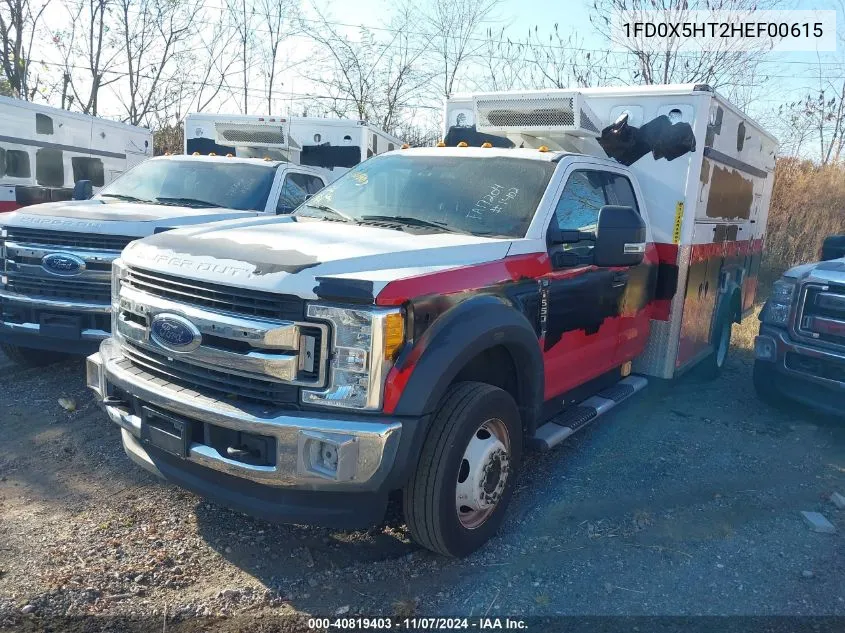 2017 Ford F-550 Chassis Xlt VIN: 1FD0X5HT2HEF00615 Lot: 40819403