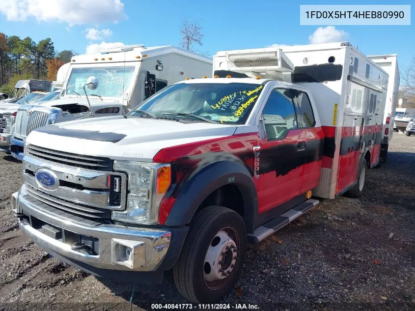 2017 Ford F-550 Chassis Xlt VIN: 1FD0X5HT4HEB80990 Lot: 40841773