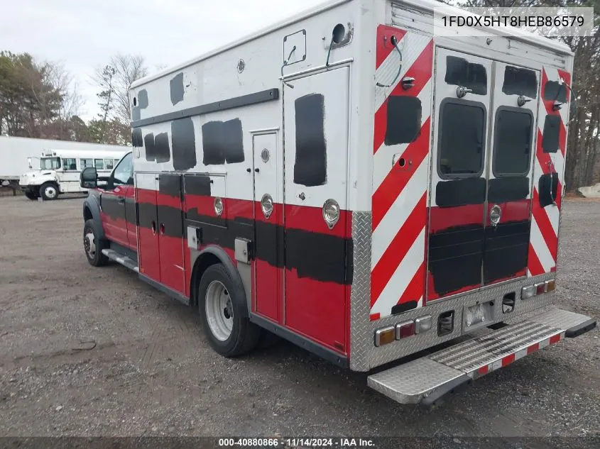 2017 Ford F-550 Chassis Xlt VIN: 1FD0X5HT8HEB86579 Lot: 40880866