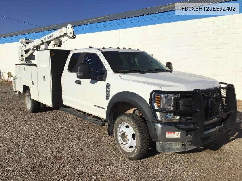 2018 Ford F550 Super Duty VIN: 1FD0X5HT2JEB92402 Lot: 40592686