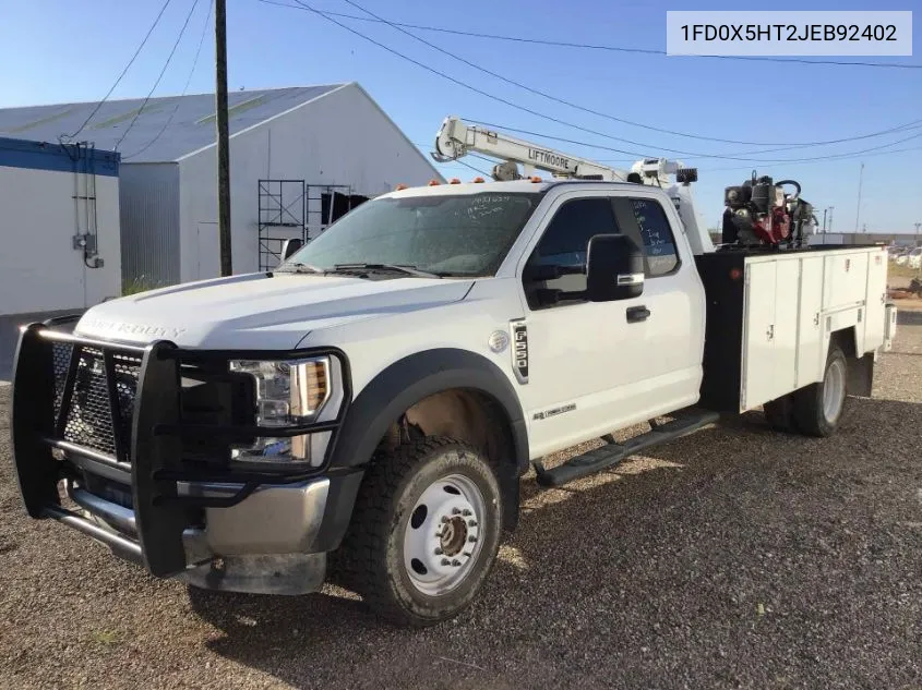 2018 Ford F550 Super Duty VIN: 1FD0X5HT2JEB92402 Lot: 40592686