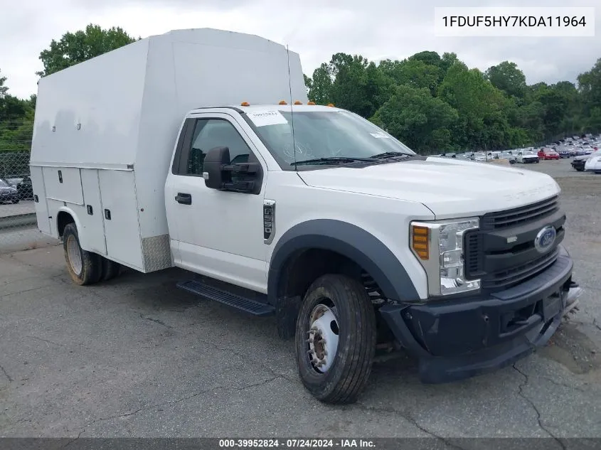 2019 Ford F-550 Chassis Xl VIN: 1FDUF5HY7KDA11964 Lot: 39952824