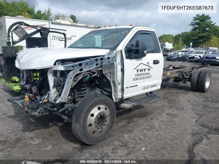 1FDUF5HT2KEG87673 2019 Ford F550 Xlt