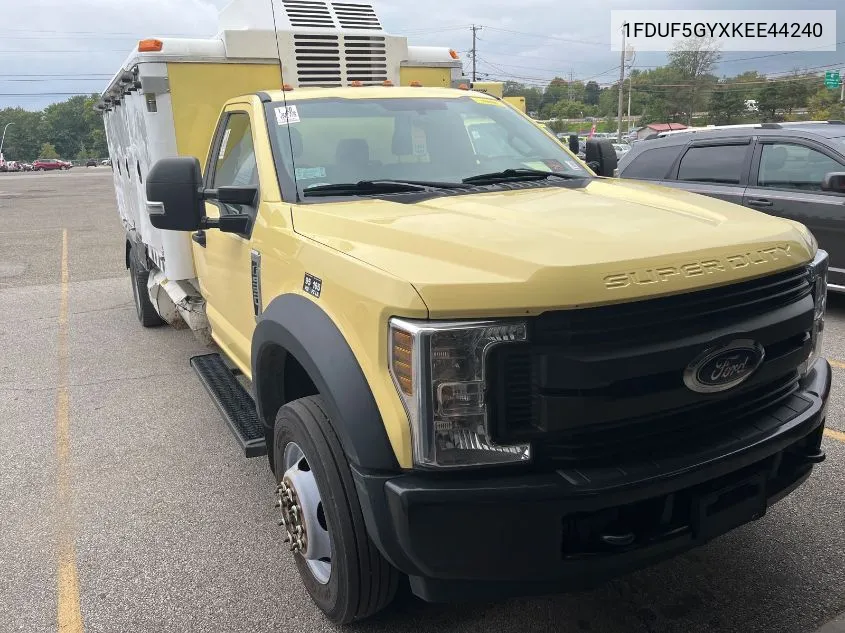 2019 Ford F-550 Chassis Xl VIN: 1FDUF5GYXKEE44240 Lot: 40523337