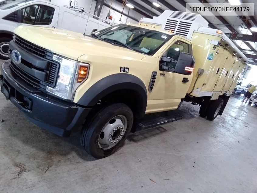 2019 Ford F550 Super Duty VIN: 1FDUF5GY0KEE44179 Lot: 40588135