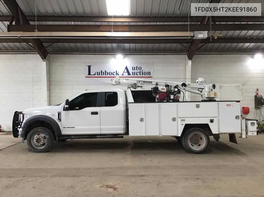 2019 Ford F550 Super Duty VIN: 1FD0X5HT2KEE91860 Lot: 40592688