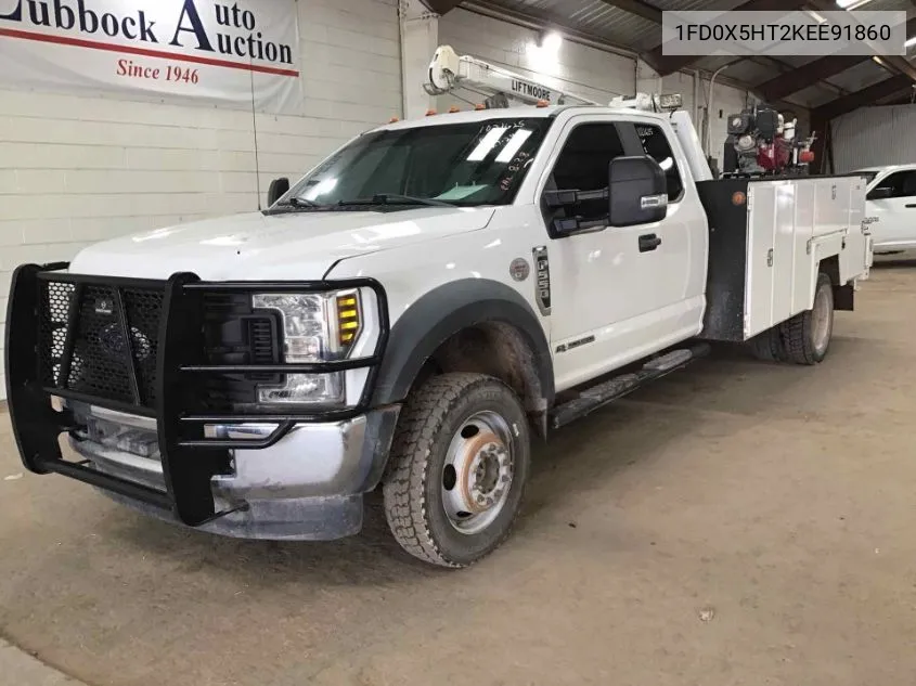 2019 Ford F550 Super Duty VIN: 1FD0X5HT2KEE91860 Lot: 40592688